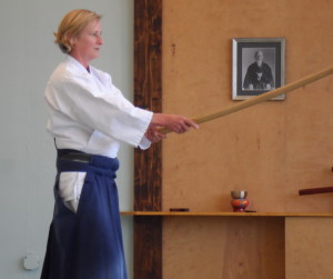 Betsy with bokken
